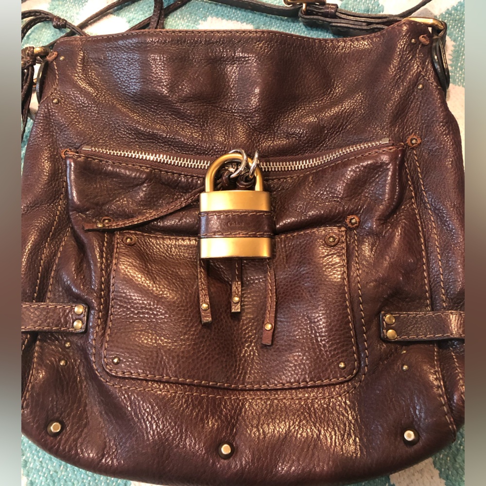 CHLOE PADDINGTON LEATHER HANDBAG